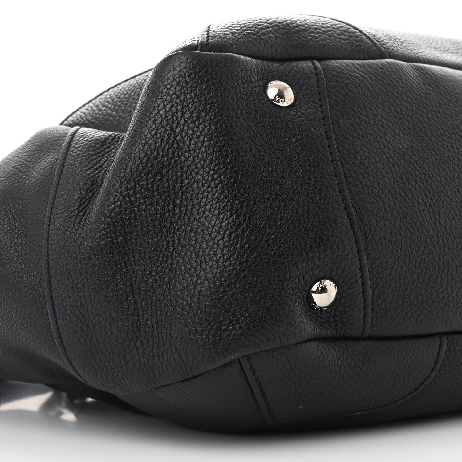 Prada Vitello Daino Tote Black 9 of 10