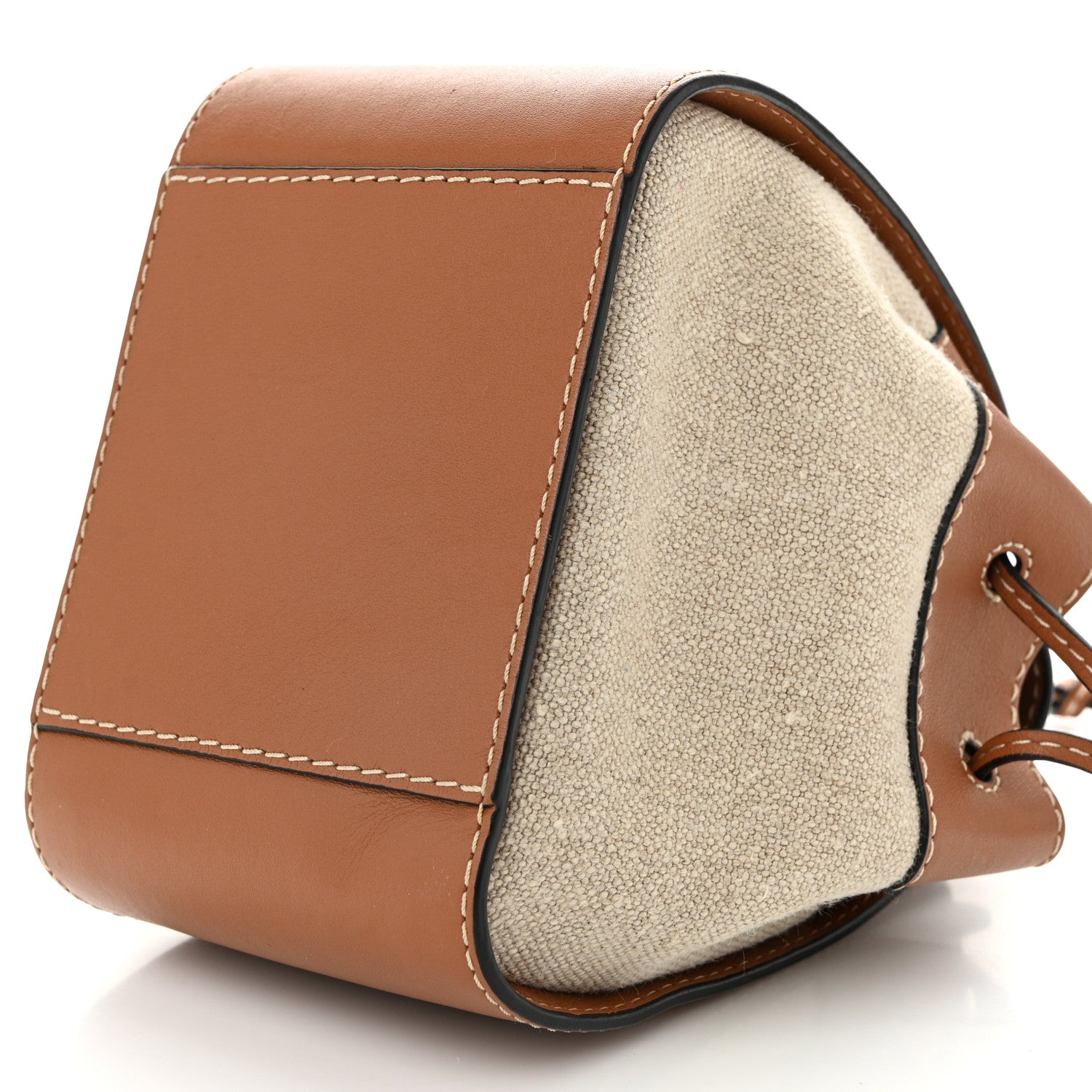 Loewe Calfskin Canvas Mini Hammock Shoulder Bag Natural Tan 10 of 10