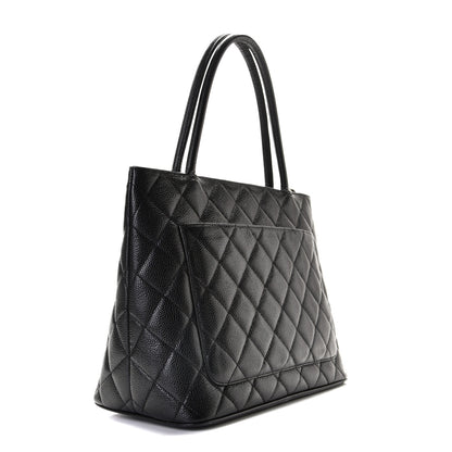 Chanel Caviar Quilted Medallion Tote Black 2 of 13