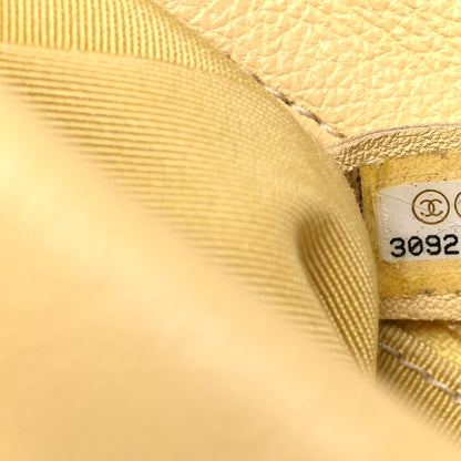 Chanel Calfskin Crochet Medium Chanel 19 Flap Yellow 7 of 13