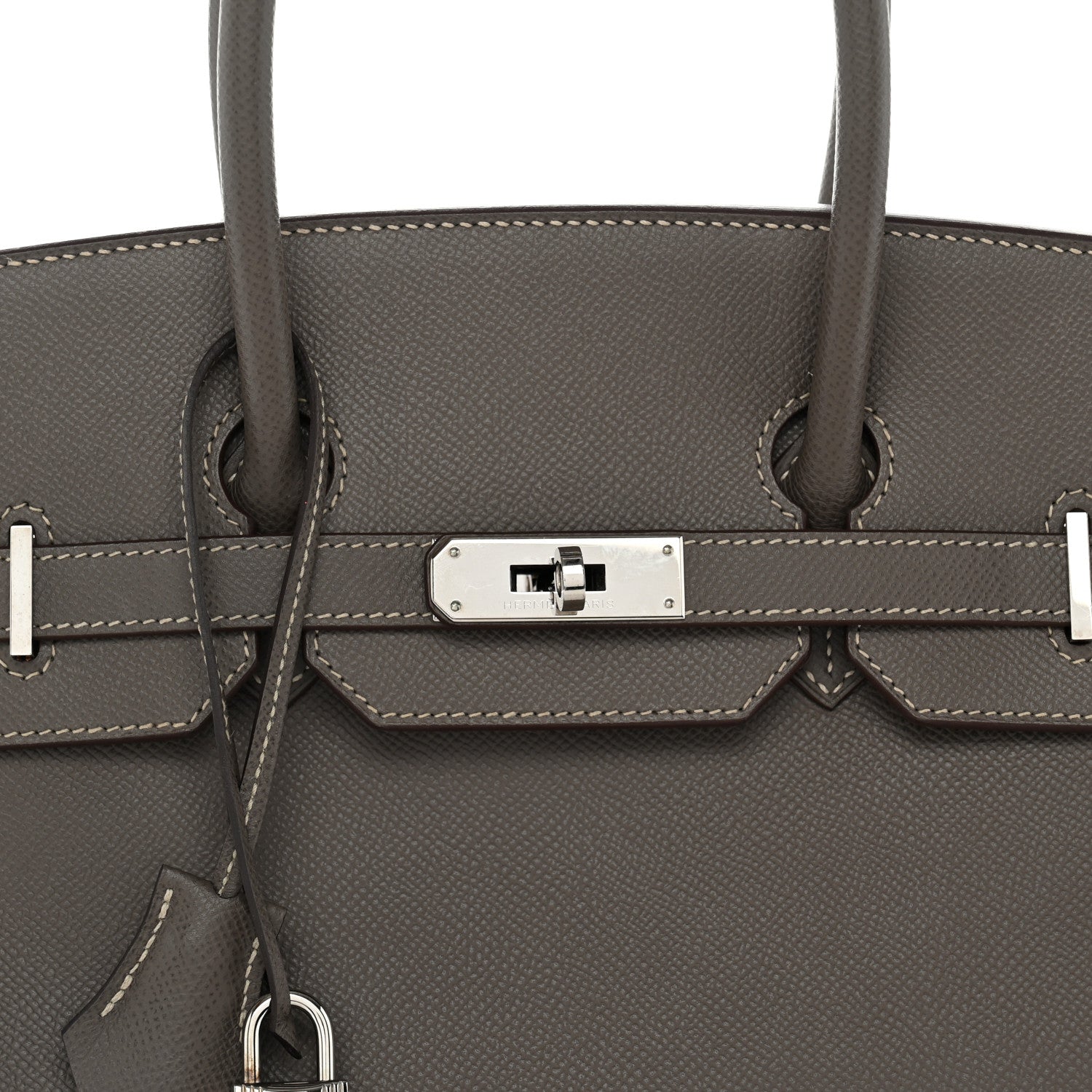 Hermes Epsom Candy Birkin 35 Etain Bleu Thalassa 8 of 12