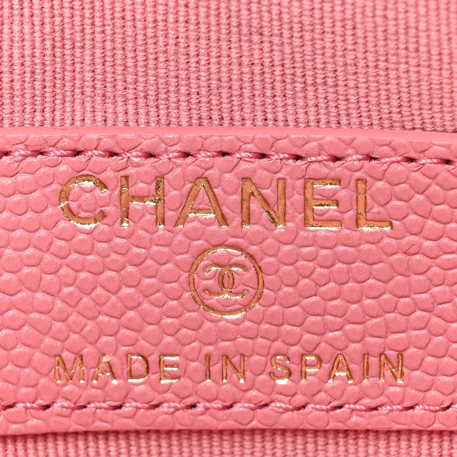 Chanel Caviar Quilted Small Cosmetic Case Pink 6 of 10