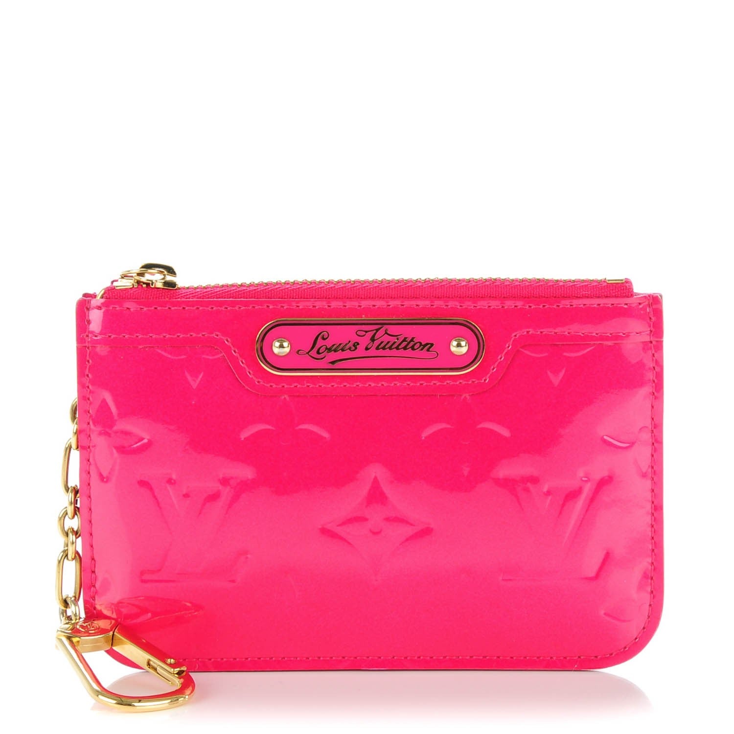 Louis Vuitton Vernis Key Pouch Rose Pop 1 of 7