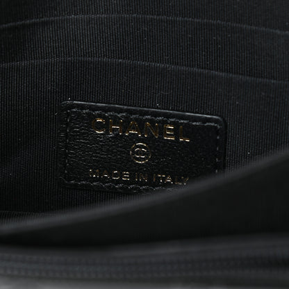 Chanel Lambskin Quilted Mini Camellia Bow Wallet On Chain WOC Black 6 of 10