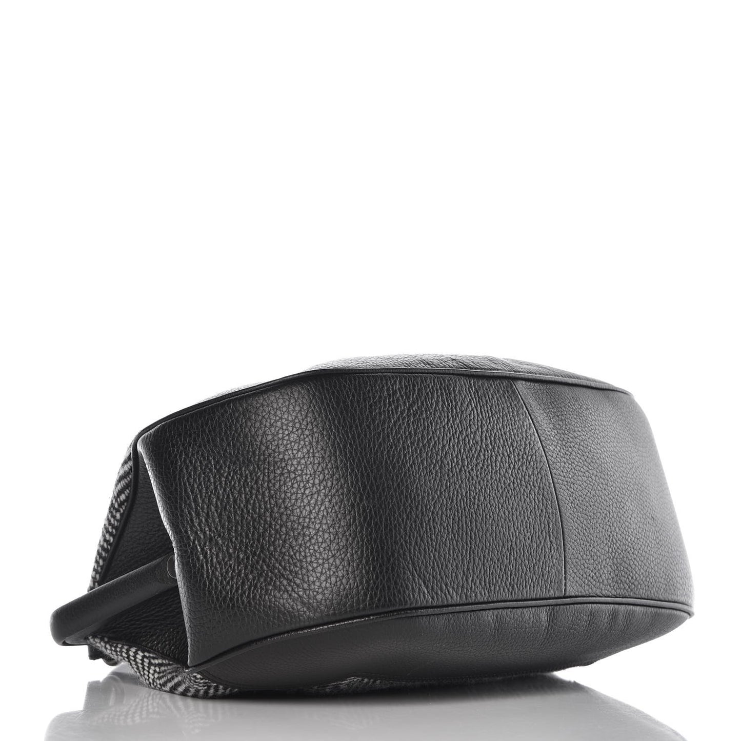 Tweed Frame Handbag Black