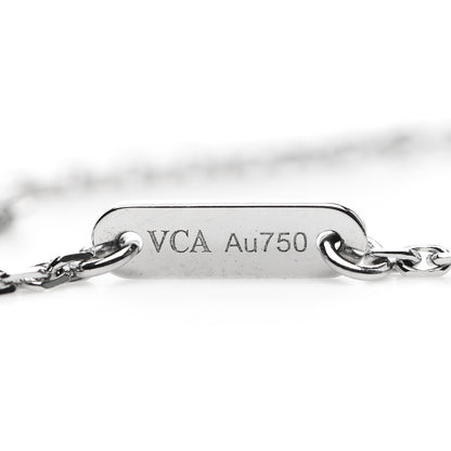 Van Cleef & Arpels 18K White Gold Turquoise Sweet Alhambra Butterfly Bracelet 4 of 6