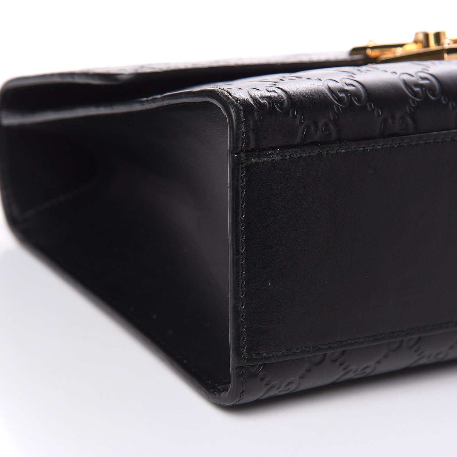 Gucci Guccissima Medium Padlock Shoulder Bag Black 8 of 18