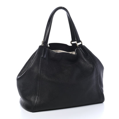 Gucci Pebbled Calfskin Medium Soho Shoulder Bag Black 2 of 11