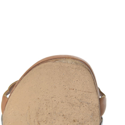 Hermes Nappa Thalassa Sandals 37.5 Multicolore Camel 13 of 21