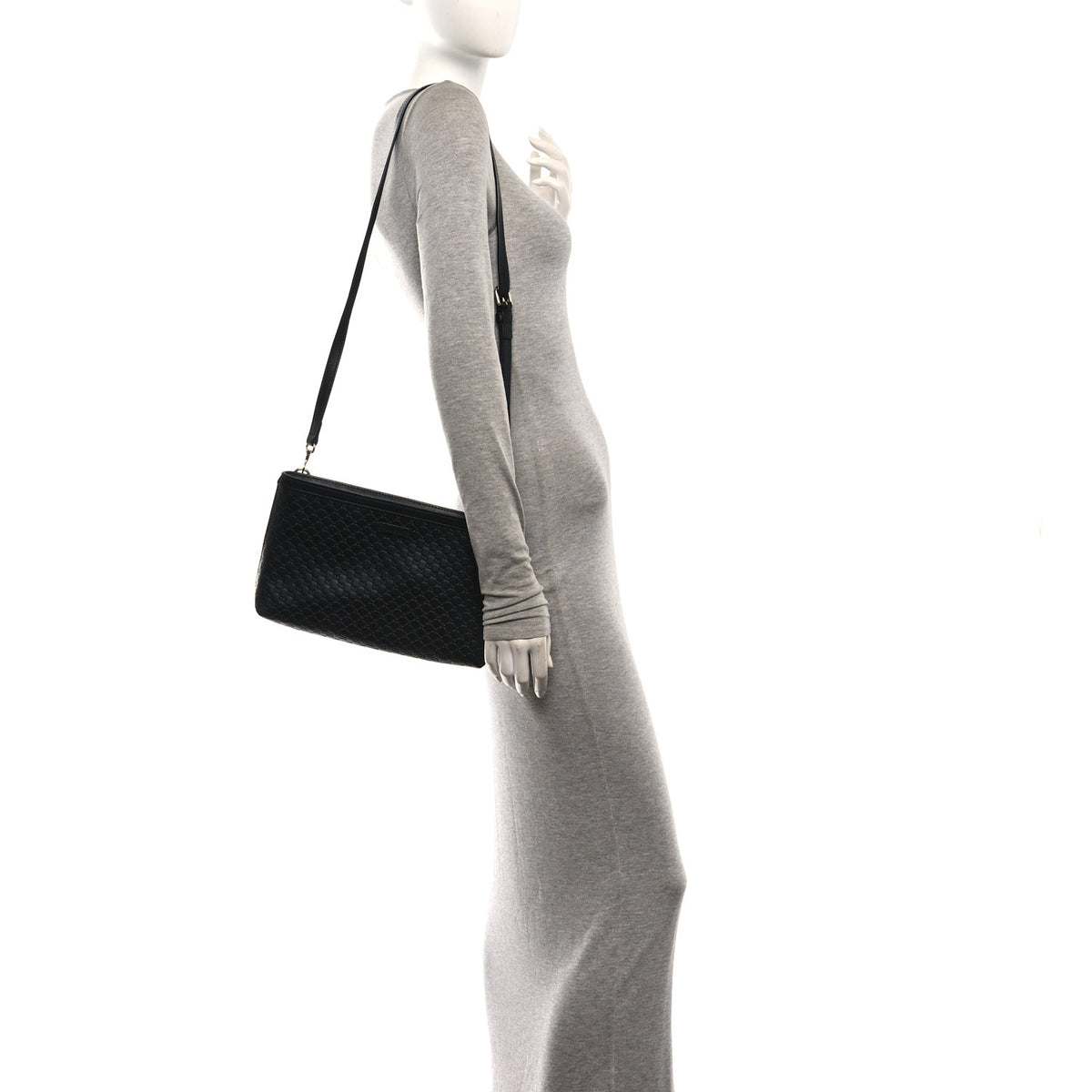 Gucci Microguccissima Flat Crossbody Black 2 of 11