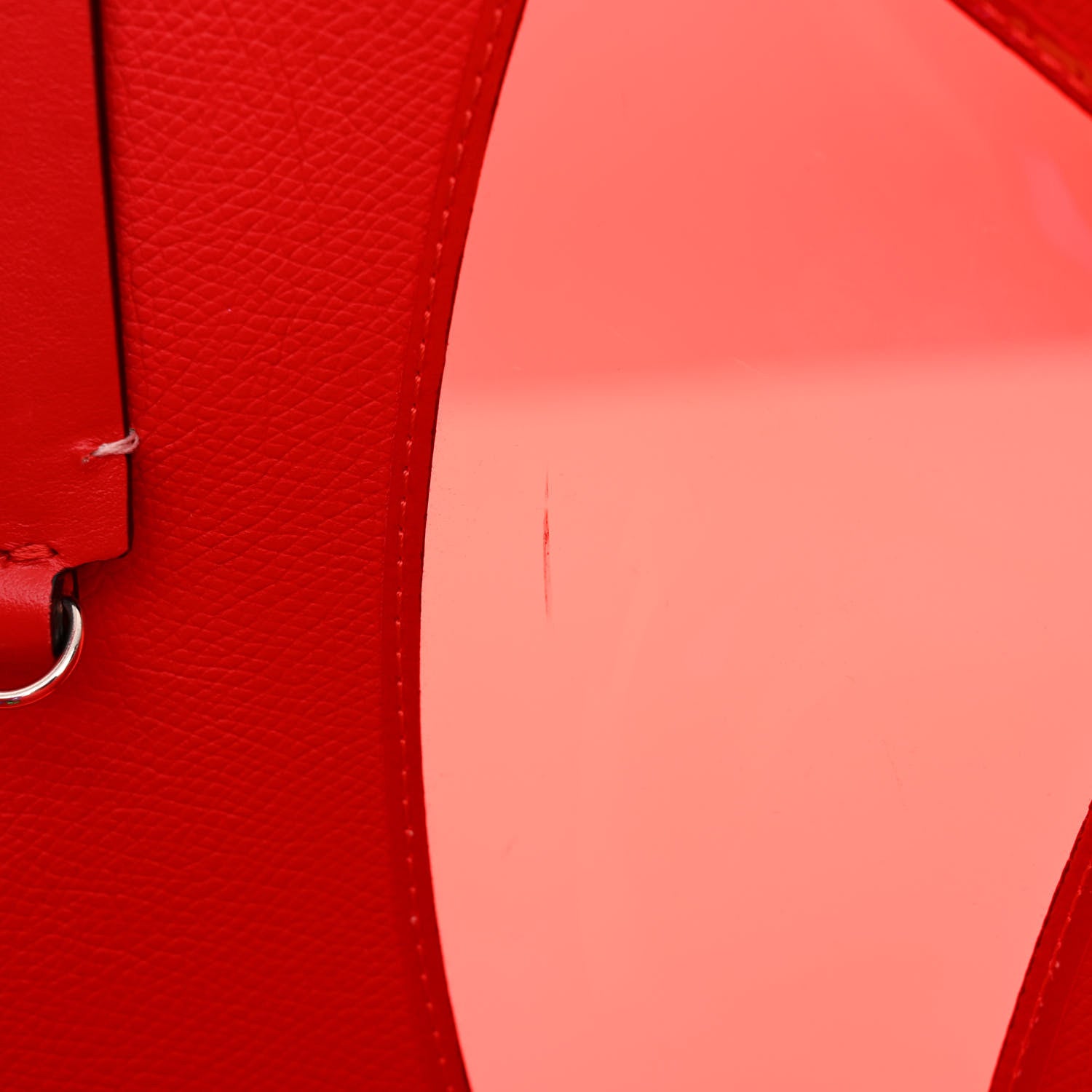 Christian Louboutin Calfskin PVC Love Spikes East West Cabata Tote Latte Multicolor 15 of 25