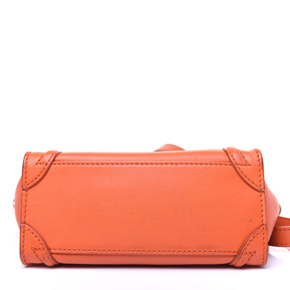 Celine Smooth Calfskin Nano Luggage Orange 13 of 20