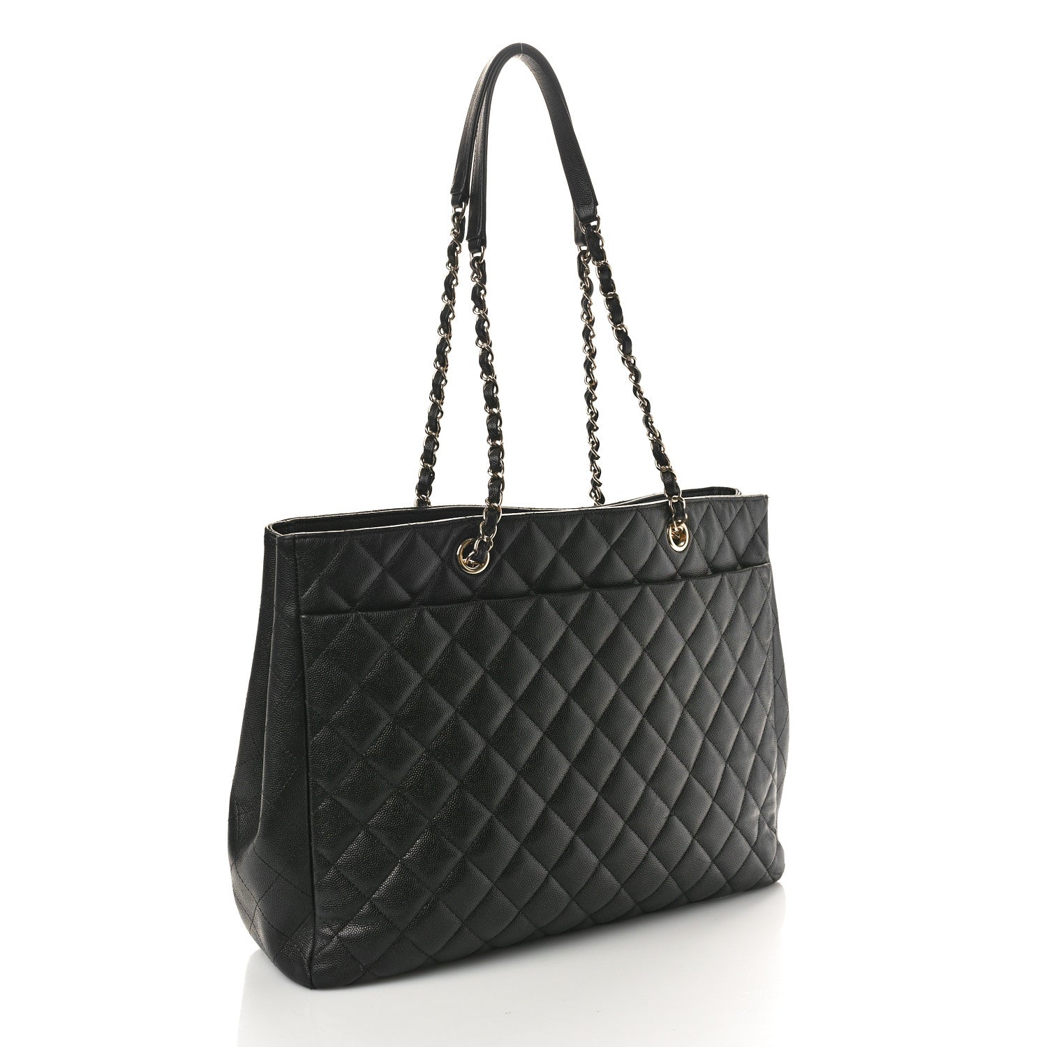 Chanel Caviar Quilted Large Shopping Tote Black 3 of 14