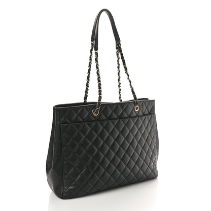 Chanel Caviar Quilted Large Shopping Tote Black 3 of 14