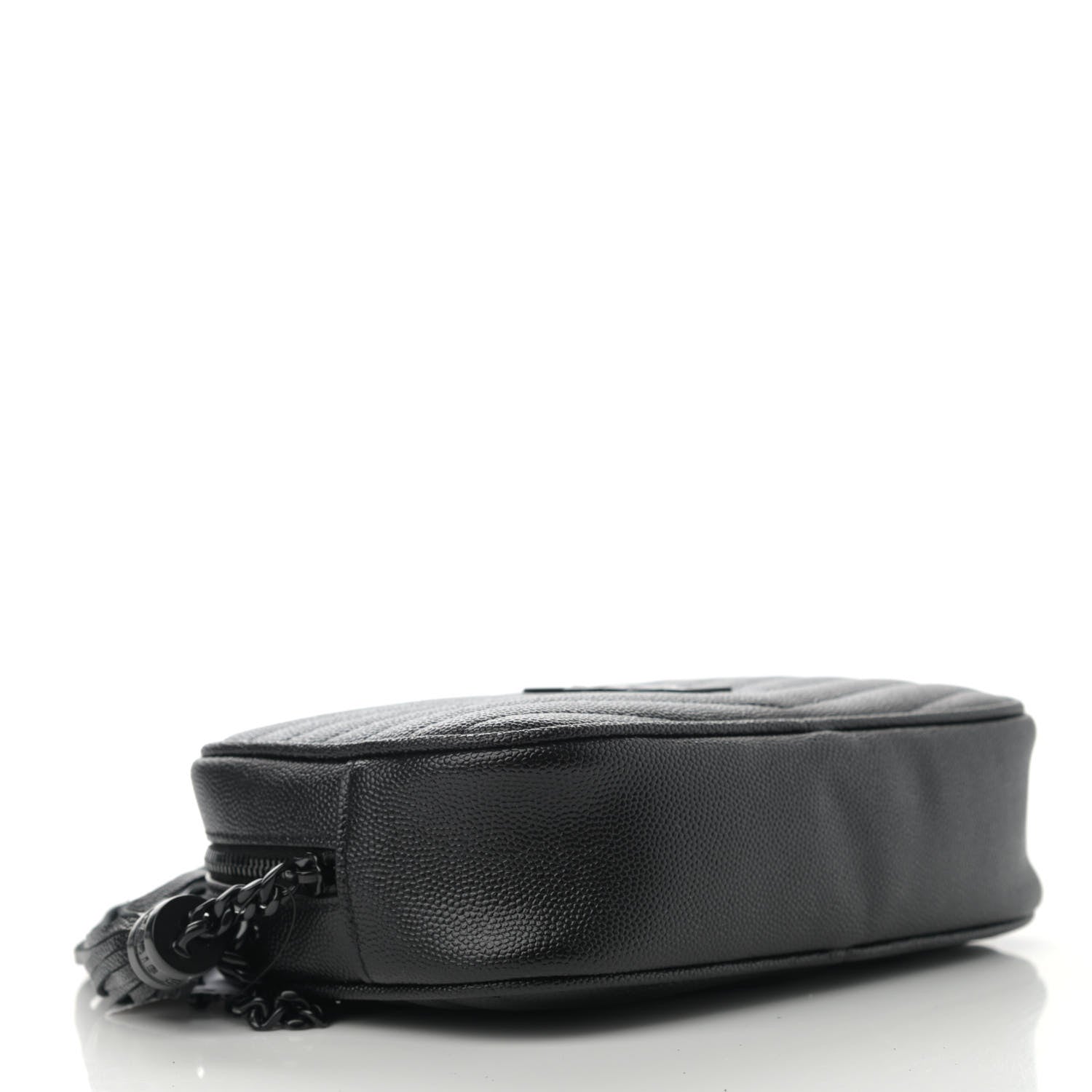 Saint Laurent Grain De Poudre Matelasse Monogram Mini Lou Camera Bag Black 3 of 10
