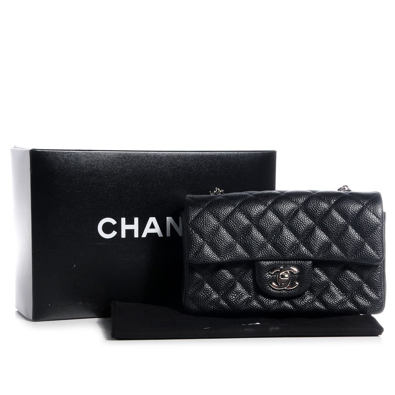Chanel Caviar Quilted Mini Flap Bag Black 9 of 9