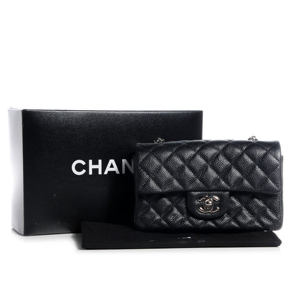 Chanel Caviar Quilted Mini Flap Bag Black 9 of 9