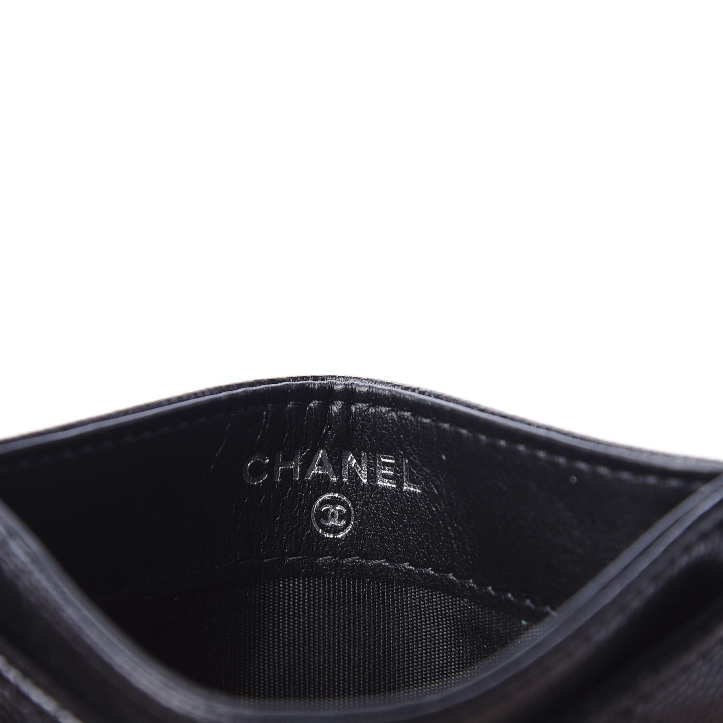 Caviar Quilted My Everything Card Holder Black