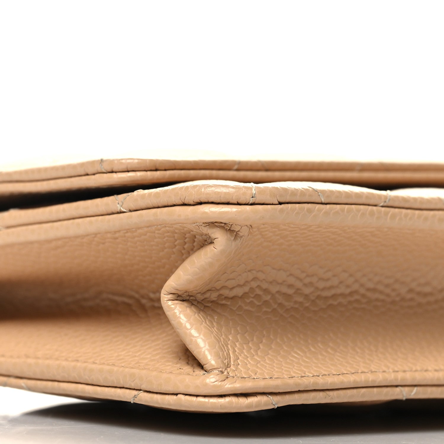 Chanel Caviar Quilted Wallet on Chain WOC Beige Clair 9 of 10