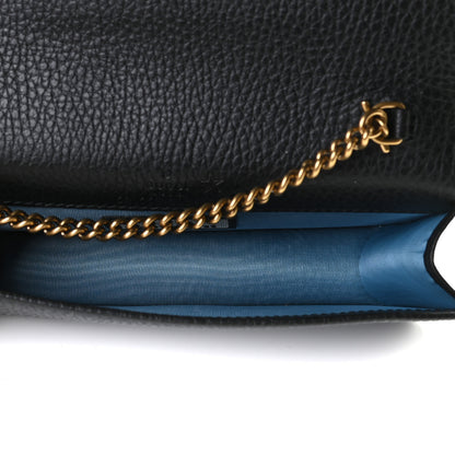 Gucci Dollar Calfskin Garden Mystic Cat Chain Wallet Black 5 of 8