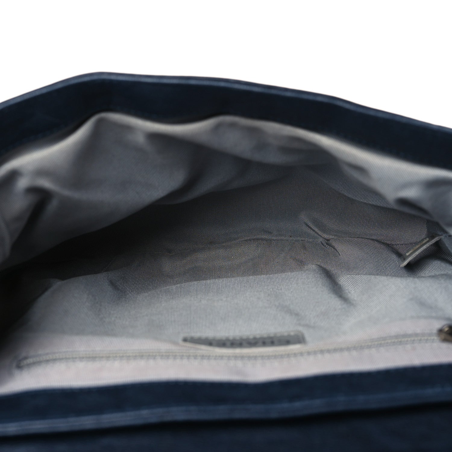 Chanel Washed Lambskin Quilted Medium Chain Around Messenger Navy Blue 4 of 9