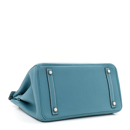 Hermes Togo Birkin 30 Blue Jean 4 of 13