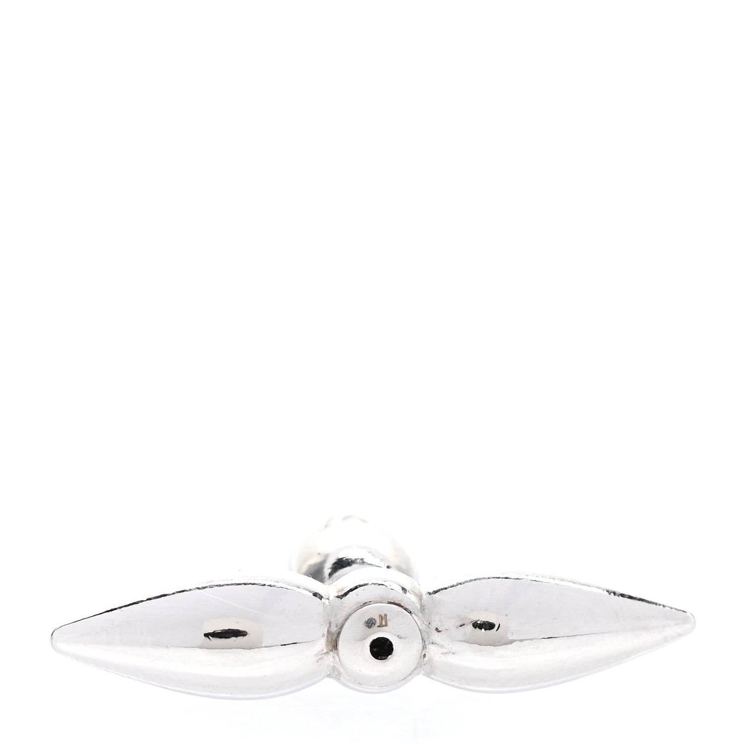 Louis Vuitton Metal Louisette Earrings Silver Gold 4 of 5