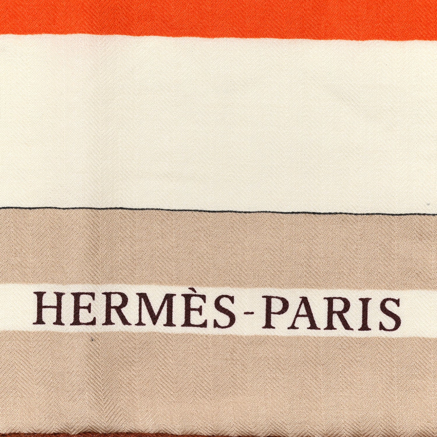 Hermes Cashmere Silk Voitures en Equilibre Shawl 140 Blanc Orange Cuit White Orange Cuit Jaune 2 of 5