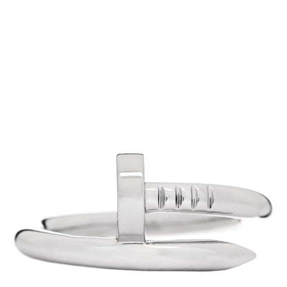 Cartier 18K White Gold Juste Un Clou Ring 55 7.25 1 of 4