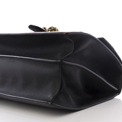 Gucci Calfskin Bamboo Web Large Dionysus Top Handle Bag Black Bright Evergreen Hibiscus Red 5 of 9
