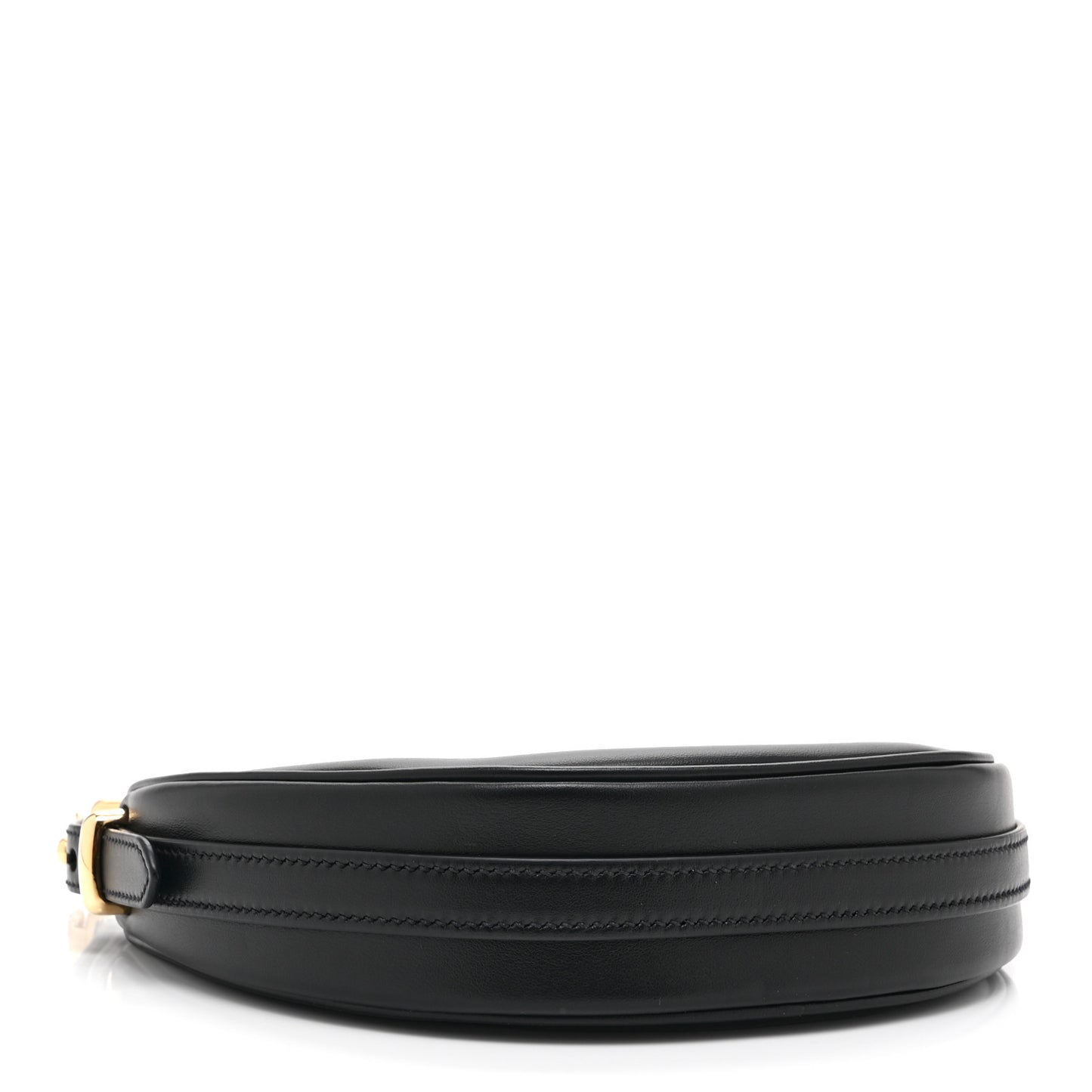 Soft Calfskin Mini Arque Shoulder Bag Black