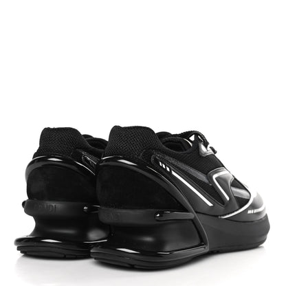 Fendi Tech Fabric Calfskin Womens First 1 Sneakers 36 Black 4 of 8