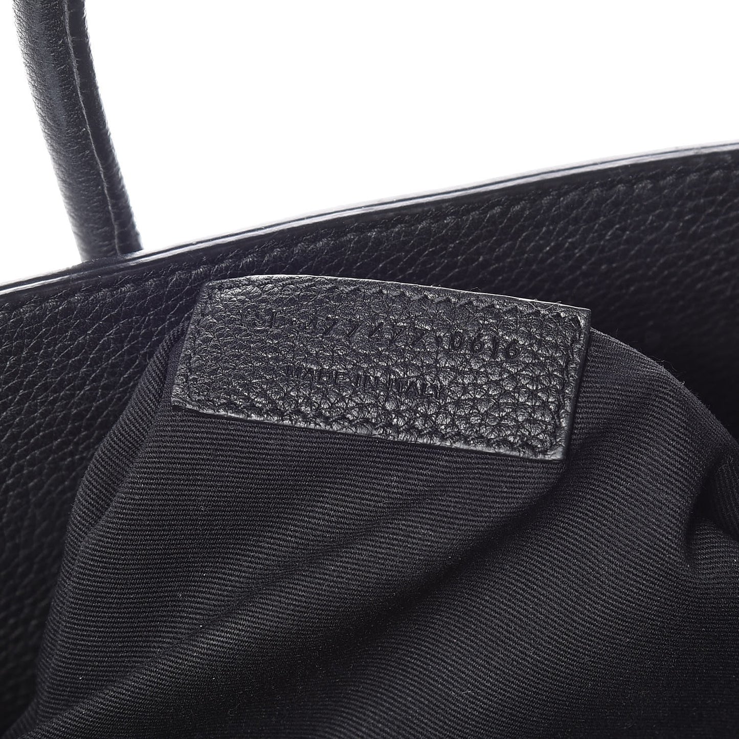 Grained Calfskin Baby Sac De Jour Souple Black