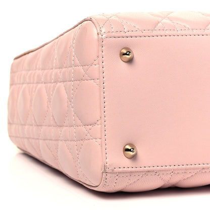 Christian Dior Lambskin Cannage Medium Lady Dior Light Pink 7 of 8
