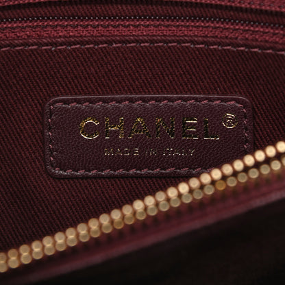 Chanel Calfskin Chevron Stitched Medium Coco Flap Bag Black 6 of 16
