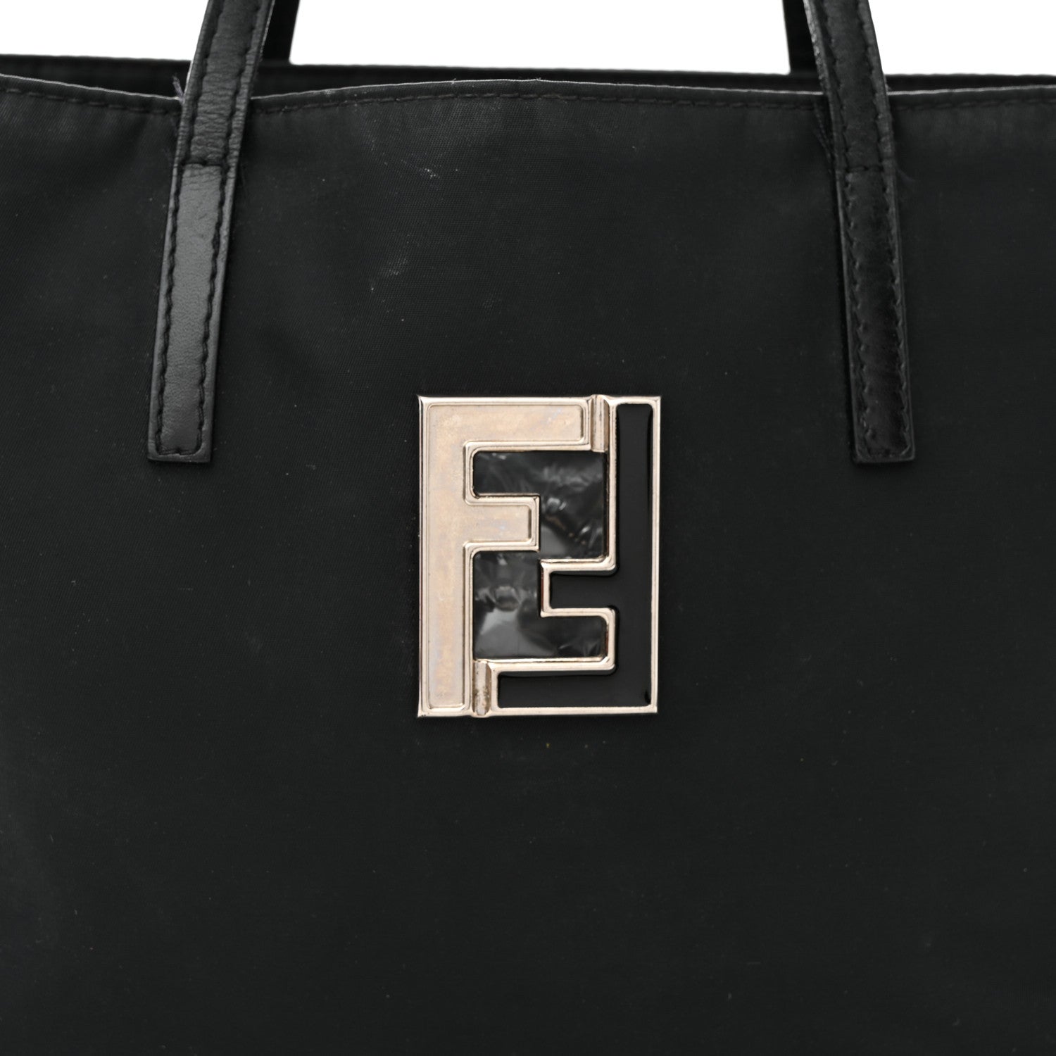 Fendi Nylon Small Tote Black 9 of 15