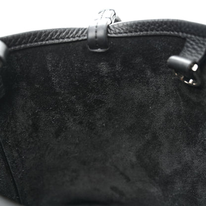 The Row Grained Calfskin Small Park Tote Black 10 of 11