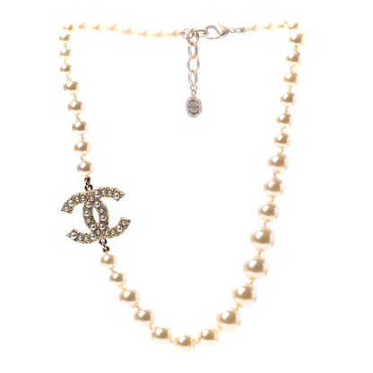 Chanel Pearl CC 100th Anniversary Necklace Light Gold 3 of 5