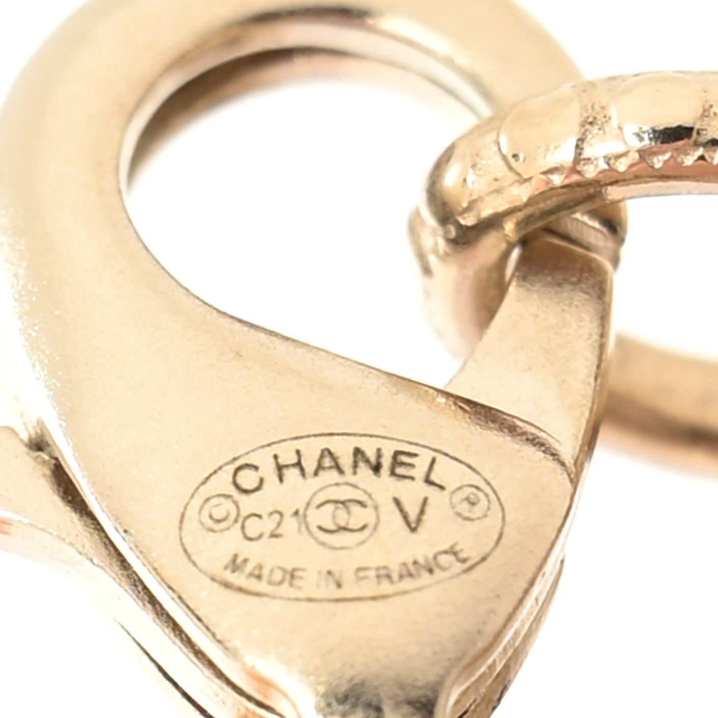 Chanel Pearl CC Round Pendant Necklace Gold 3 of 3