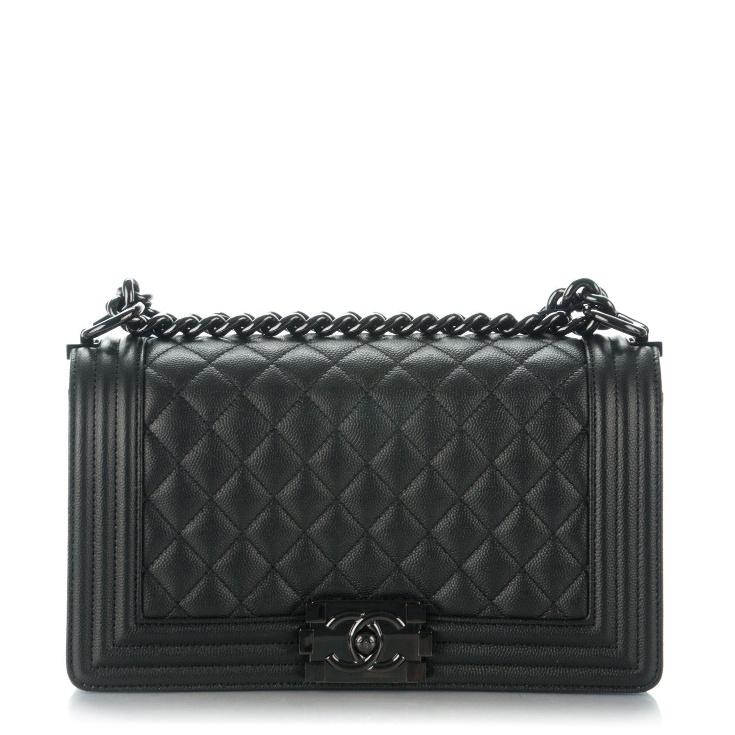 Chanel Caviar Quilted Medium Boy Flap So Black 1 of 7