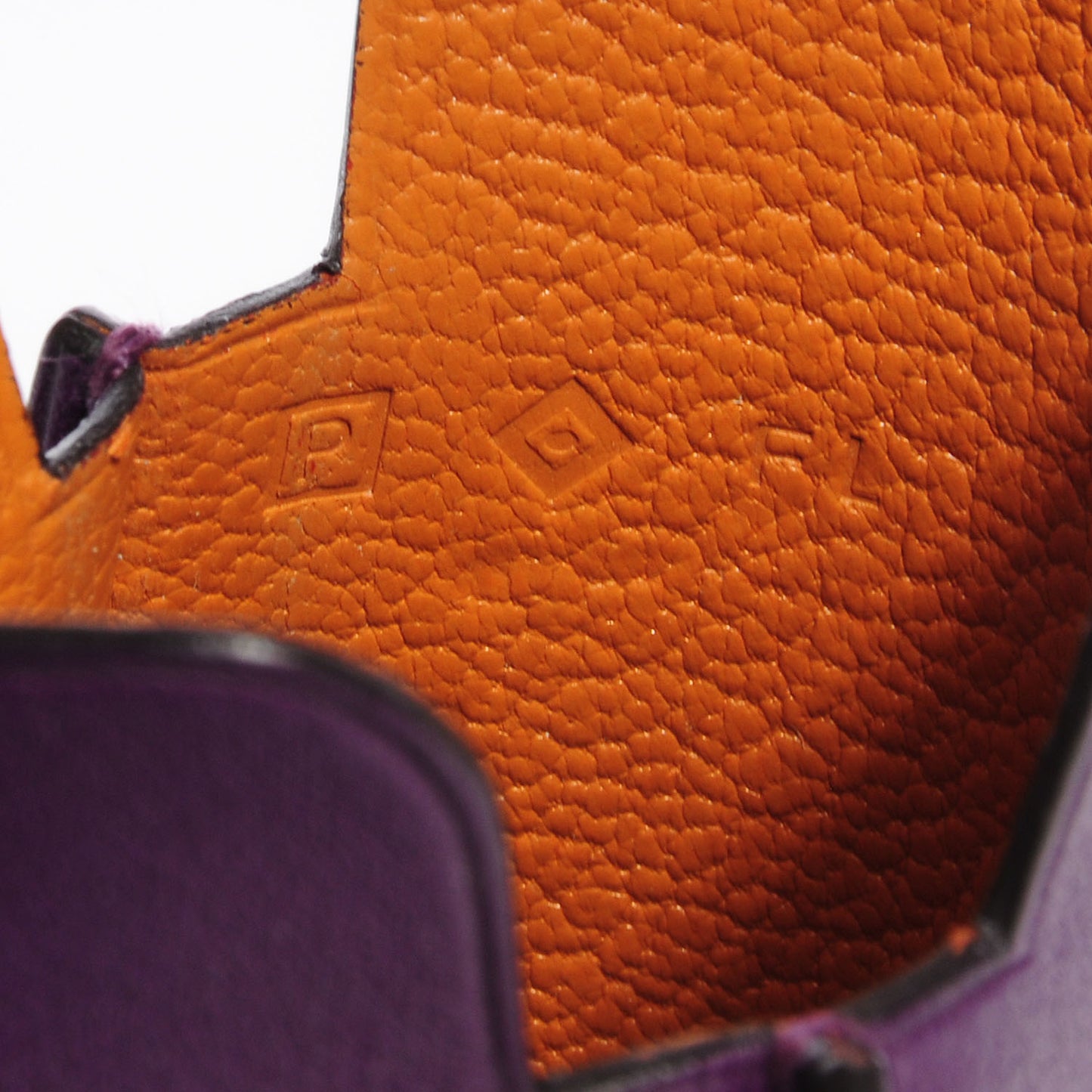 Swift Leather iPhone 4 4S Case Violet and Orange