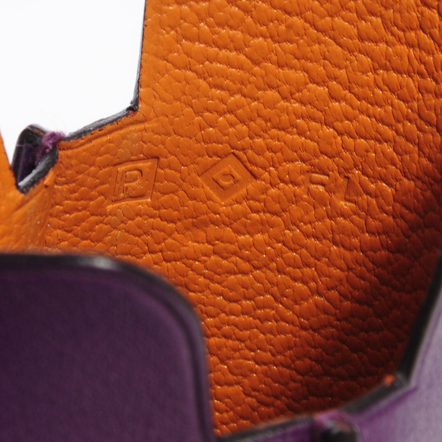 Hermes Swift Leather iPhone 4 4S Case Violet and Orange 6 of 6
