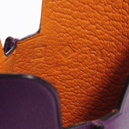 Hermes Swift Leather iPhone 4 4S Case Violet and Orange 6 of 6