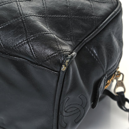 Chanel Lambskin Quilted Cosmetic Case Black 10 of 13