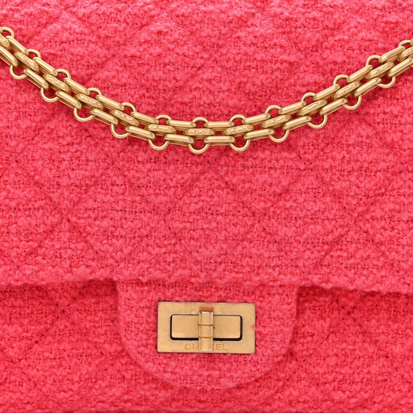 Wool Tweed Quilted 2.55 Reissue 225 Flap Pink