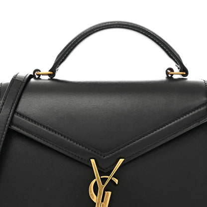 Saint Laurent Calfskin Mini Classic Monogram Cassandra Top Handle Black 9 of 14