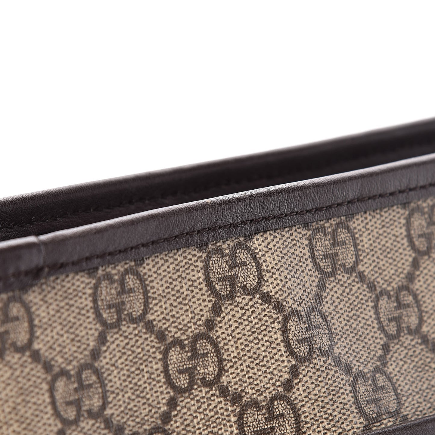 GG Plus Monogram Medium Flat Messenger Bag Dark Brown