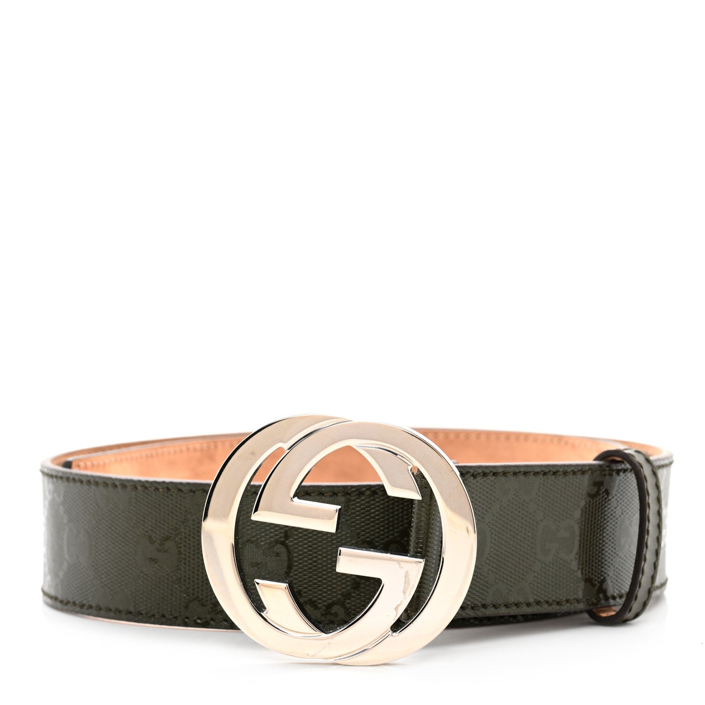 Imprime Monogram Interlocking G Belt 80 32 Military