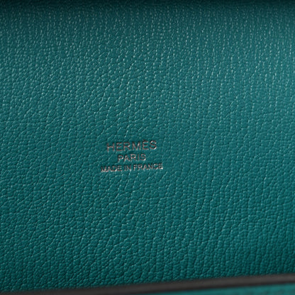 Hermes Taurillon Clemence Jypsiere 28 Bleu Paon 6 of 9