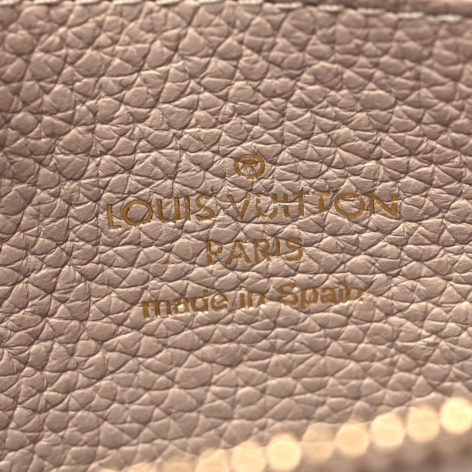 Louis Vuitton Calfskin Lockme Zippy Coin Purse Greige 6 of 9